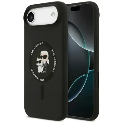 SILIKONSKI OVITEK KARL LAGERFELD KARL&CHOUPETTE Z RINGOM MAGSAFE ZA IPHONE 17 AIR