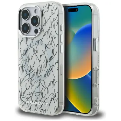 OVITEK KARL LAGERFELD Z VZORCEM KARL SCRIPT MAGSAFE ZA IPHONE 16 PRO MAX