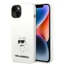 OVITEK KARL LAGERFELD HARDCASE ZA IPHONE 14 PLUS 15 PLUS 6,7 BEL SILIKON