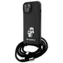 OVITEK KARL LAGERFELD ZA IPHONE 15 PLUS 6.7 CROSSBODY SAFFIANO METAL PIN