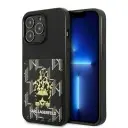 OVITEK KARL LAGERFELD ZA IPHONE 13 PRO 13 6.1 KARLIMALS CARDSLOT ČRNA