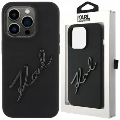 KARL LAGERFELD KLHCP15LSKSBMCK OVITEK ZA IPHONE 15 PRO SILIKON KARL SCRIP