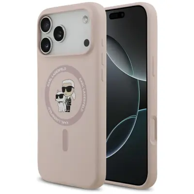 SILIKONSKI OVITEK KARL LAGERFELD KARL&CHOUPETTE Z MAGSAFE OVITKOM ZA IPHONE 17 PRO