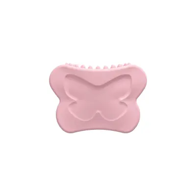 Silikonska Gua Sha masažna plošča za obraz in telo, dvigovanje Pink