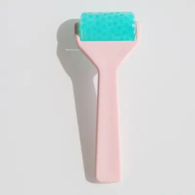 Ledeni valjček za obraz in telo, hlajenje, zmanjšanje oteklin Green+pink