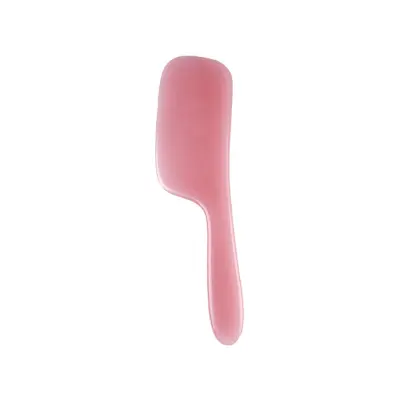 Ergonomska smolasta gua sha deska za obraz in telo, rožnata