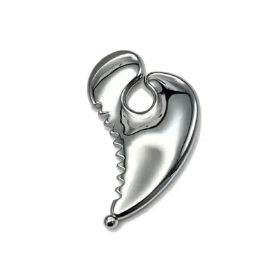 Waterdrop prstna gua sha ploščica iz cinkove zlitine za obraz