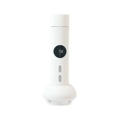 Hot and Cold Facial Massager with Base – Multi-Mode Cryotherapy & Red Light White