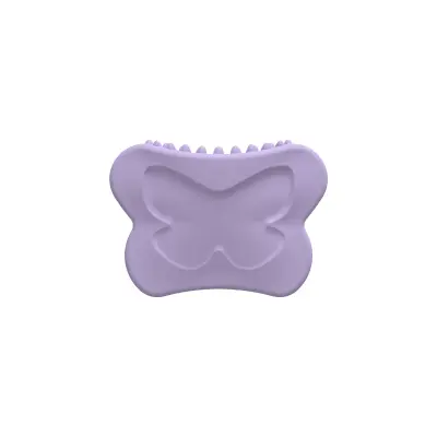 Silikonska Gua Sha masažna plošča za obraz in telo, dvigovanje Purple