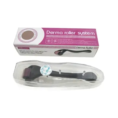 3.0mm 540 Mikroonidna Derma Roller – ABS črn za obraz in telo