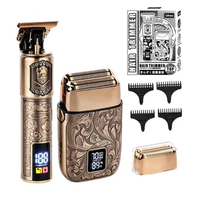 2-delni kovinski strižnik Pompadour, bakrena inox, 5W, 20000mAh