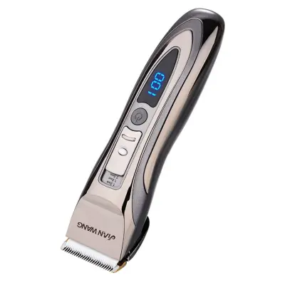 LCD digitalni strižnik las s keramičnim samostrojnim rezilom, USB, 10W