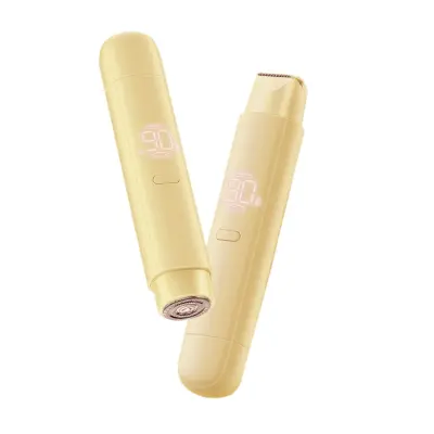 Električni dvojni brivnik mokro/suho, IPX6, USB-C, nastavljiv 0.3-6mm Yellow