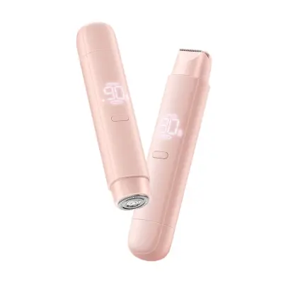 Električni dvojni brivnik mokro/suho, IPX6, USB-C, nastavljiv 0.3-6mm Pink