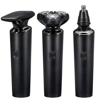 3-v-1 električni brivnik z Dual-Ring 8D 360° rotacijo in IPX7