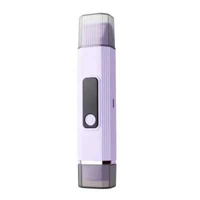 Električni odstranjevalec dlak z dvojno glavo - akumulatorski prirezovalnik za ženske in moške Purple