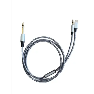 Stereo kabel 6,5mm na 3,5mm s Type‑C in vgrajenim DAC SNR>90dB  2 m