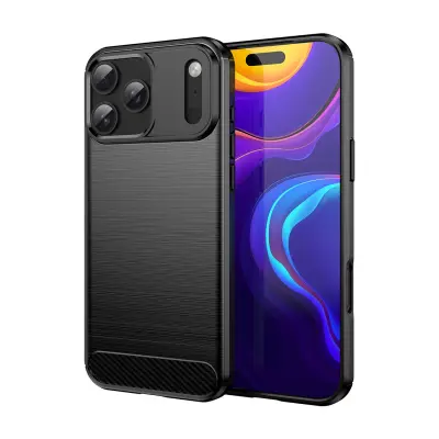 HURTEL OVITEK IZ KARBONOVEGA TRAKA ZA IPHONE 17 PRO Z ZAŠČITO PRED PRASKAMI, MAGNETEN