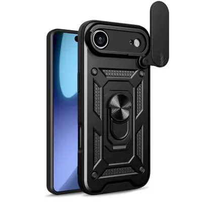 HURTEL HYBRID ARMOR OVITEK ZA IPHONE 17 Z ZRAČNIM OKLEPOM IN FUNKCIJO