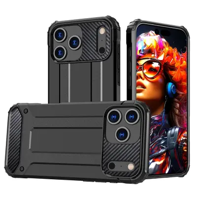 HURTEL HIBRIDNI OKLEPNI OVITEK ZA IPHONE 17 PRO Z ZAŠČITO CELOTNEGA TELA