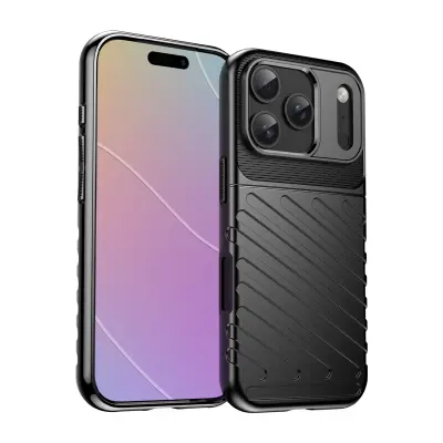 HURTEL THUNDER OVITEK ZA IPHONE 17 PRO Z ZAŠČITO PRED PRASKAMI, MAGNETNI