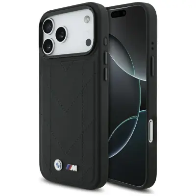 PREŠIT OVITEK Z LOGOM BMW M ZA IPHONE 17 PRO MAX MAGSAFE RAZKOŠNA ZAŠČITA