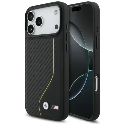 OVITEK Z LOGOM BMW M CARBON LINE ZA MAGSAFE IPHONE 17 PRO MAX, VISOKA ZAŠČITA