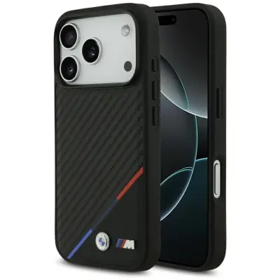 OVITEK BMW M CARBON TRICOLOR LINE ZA IPHONE 17 PRO Z MAGNETNIM ZAPRANJEM