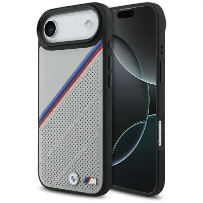 OVITEK Z TRIKOLORNIM KOVINSKIM LOGOM BMW M ZA IPHONE 17 AIR MAGSAFE LUKSUZNA ZAŠČITA