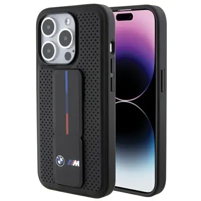 BMW HARDCASE OVITEK ZA IPHONE 15 PRO 6.1 S STOJALOM BMHCP15LGSPPRK SMOOTH