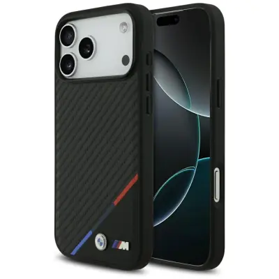 ZAŠČITNI OVITEK MAGSAFE BMW M CARBON TRICOLOR LINE ZA IPHONE 17 PRO MAX
