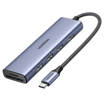 UGREEN ADAPTER HUB USB-C ZA MACBOOK LAPTOP HDMI 3X USB-A SD TF ADAPTER
