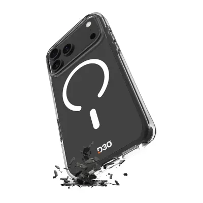 OVITEK PURO IMPACT CLEAR D3O TPU+PC ZA IPHONE 17 PRO MAX MAGSAFE