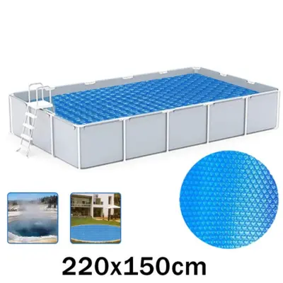 PE solarna mehurčasta pokrivka za bazen 220x150cm modra