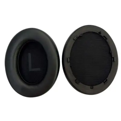 Zamenljive blazinice za QCY H3 PRO, proteinsko usnje, 2 kosa Black