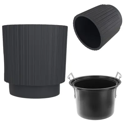 cvetlični lonec 30 cm plastični cvetlični lonec z vložkom