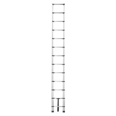 aluminijasta teleskopska gospodinjska lestev, raztegljiva, zložljiva, 13 stopnic, 125 kg