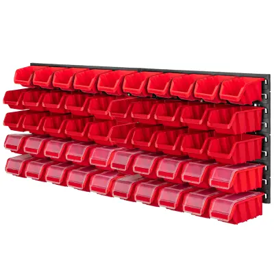 Delavska stenska plošča za orodje 116x39 cm 50 kabin za garažo in delavnico