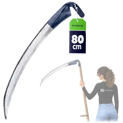 Ročno kovana, naostrena kosa, 80 cm, trava, kovina, trdna, močna, vrtna, gozdna