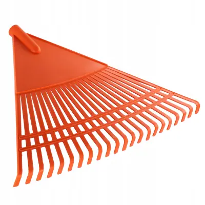 Grablje za listje in travo, plastične, vrtne, brez ročaja, široke, 60 cm, 22 zob