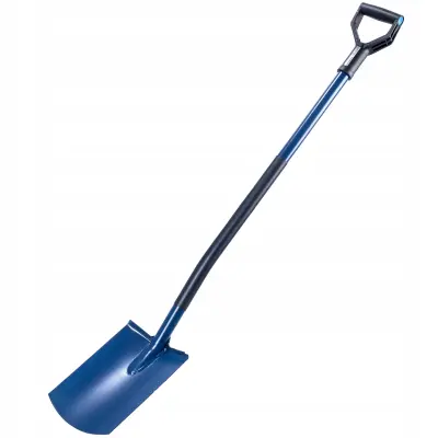 Lopata ravna 125 cm za kopanje, sajenje, kovinska, vrtna, močna