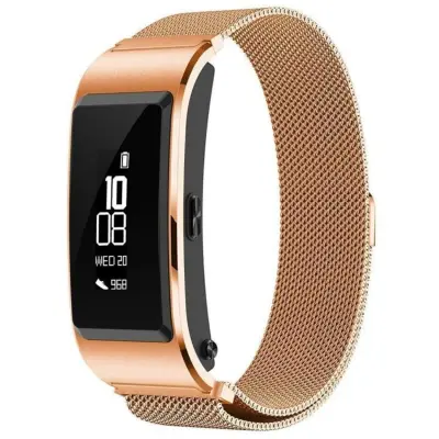 Zamenjava – Huawei pas iz nerjavečega jekla za Band B6/B7, ergonomski PinkGold