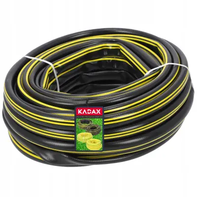 Vrtna cev 20 m 3/4 palca za vodo, 3 sloja, močna guma, PVC, fleksibilna