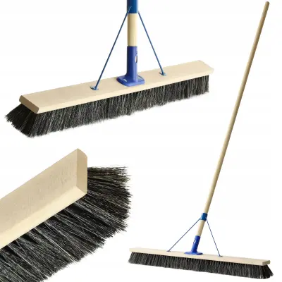 metla za pometanje ulic 100 cm z ročajem vrtna