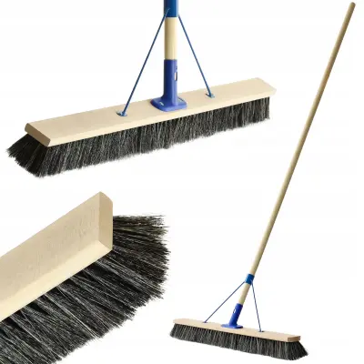 Univerzalna metla za pometanje ulic, krtača 80 cm z ročajem, vrtna
