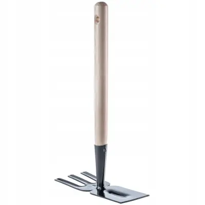 Vrtna motika za kopanje plevela z vilami 7,5 cm majhna 33 cm