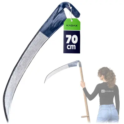 Ročno kovana, naostrena kosa, 70 cm, trava, kovina, trdna, močna, vrtna, gozdna