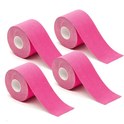 4-Pack Kinezio trak v različnih barvah - 5 cm x 5 m, vodoodporen in zračen