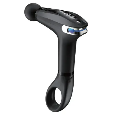 LED zaslon masažna pištola s 4 zamenljivimi glavami, ergonomska zasnova, USB-C polnjenje