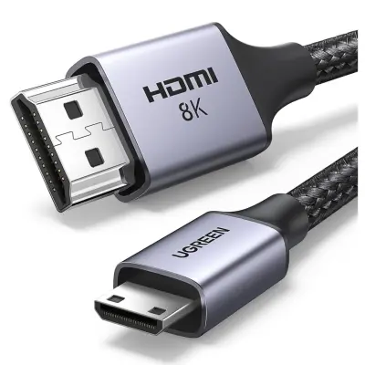 UGREEN MINI HDMI KABEL NA HDMI 8K 2.1 1M ZA TV MONITORJE PRIKLJUČEK